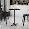 Flash Furniture Round Laminate Table Top, Laminate Top, Wood Grain XU-RD-30-BLKTB-T2222B-GG - alternate 2